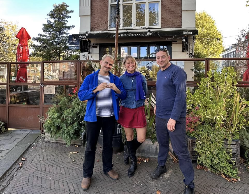 Van links naar rechts: Floris Burgers, Marieke Lensvelt en Leonard van Buitenen